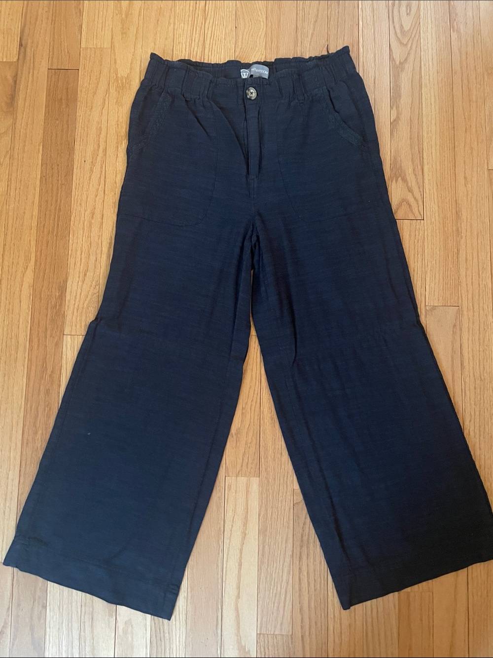 Wit & Wisdom Navy Wide-Leg Pants